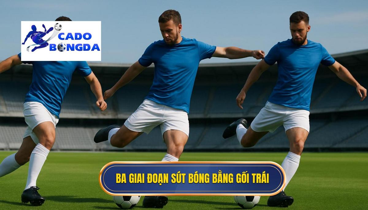 Phân tích ba giai đoạn thực hiện Kỹ thuật sút bóng bằng đầu gối trái