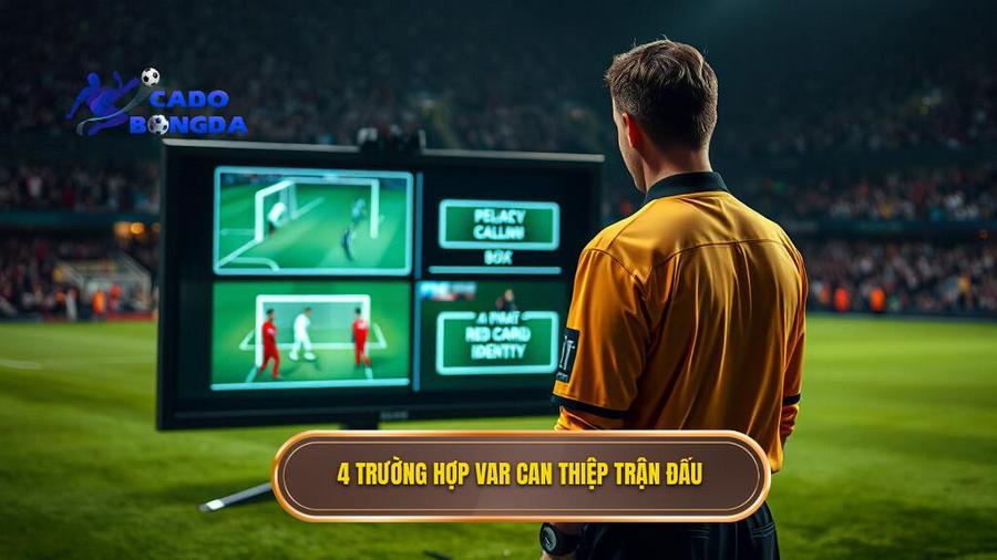 3. 4 trường hợp VAR can thiệp trận đấu
