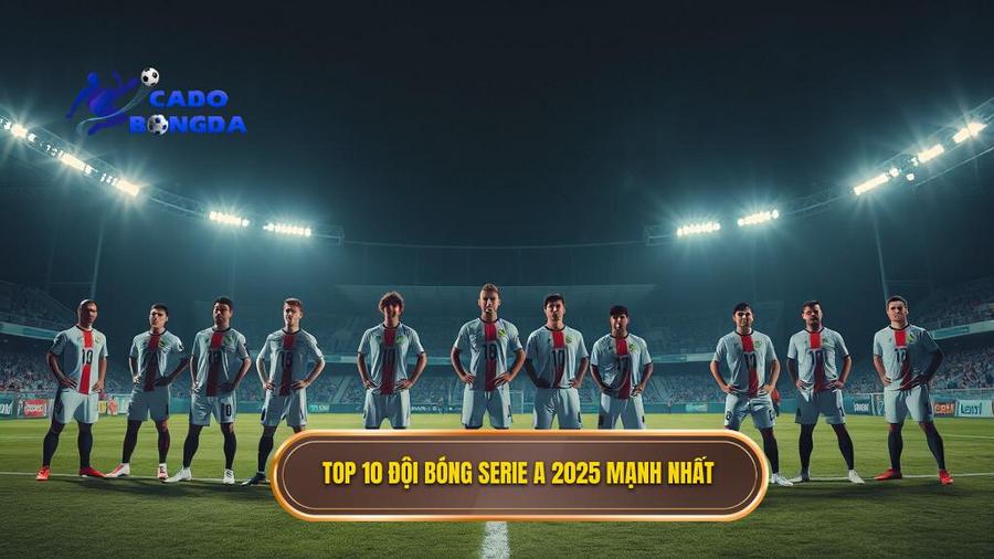 Top 10 đội bóng Serie A 2025 mạnh nhất